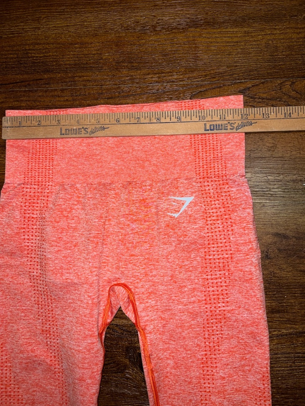 Gymshark Coral Orange Seamless Vital High-Waist Activewear Leggings Size XS/S - Picture 10 of 12